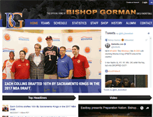 Tablet Screenshot of bishopgormanbasketball.com